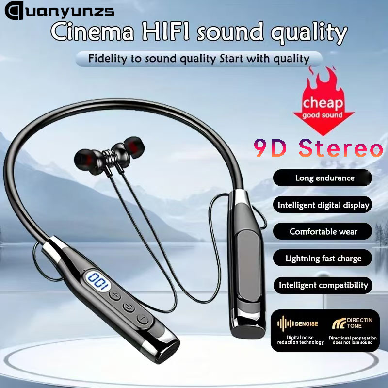 Home Cinema Amazon - True Stereo Wireless Headphones Bluetooth Neckband