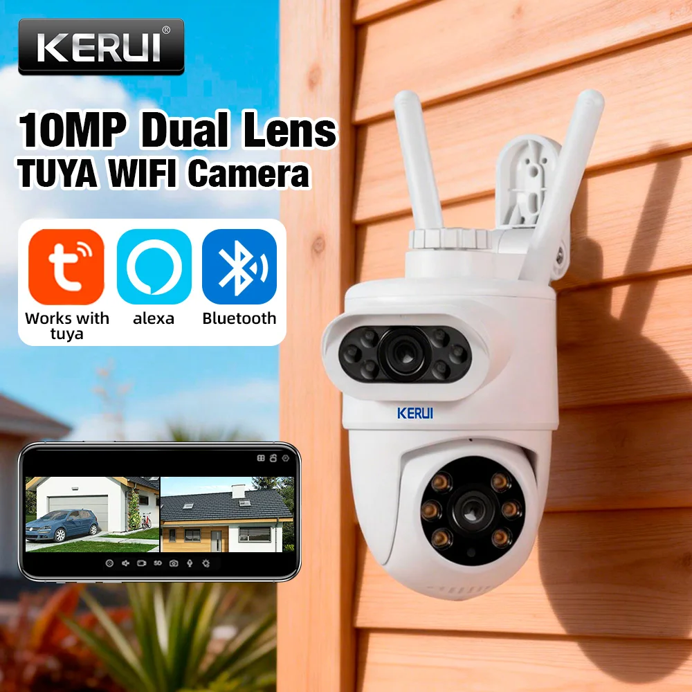 Home Cinema Outdoor - KERUI 5K 10MP Dual Lens PTZ