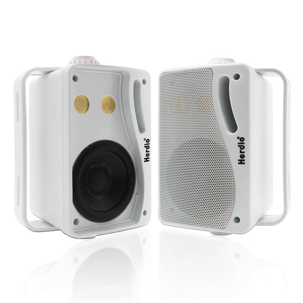 Home Cinema Gadgets - Herdio 3.5‘’ Outdoor Speakers Passive Wired