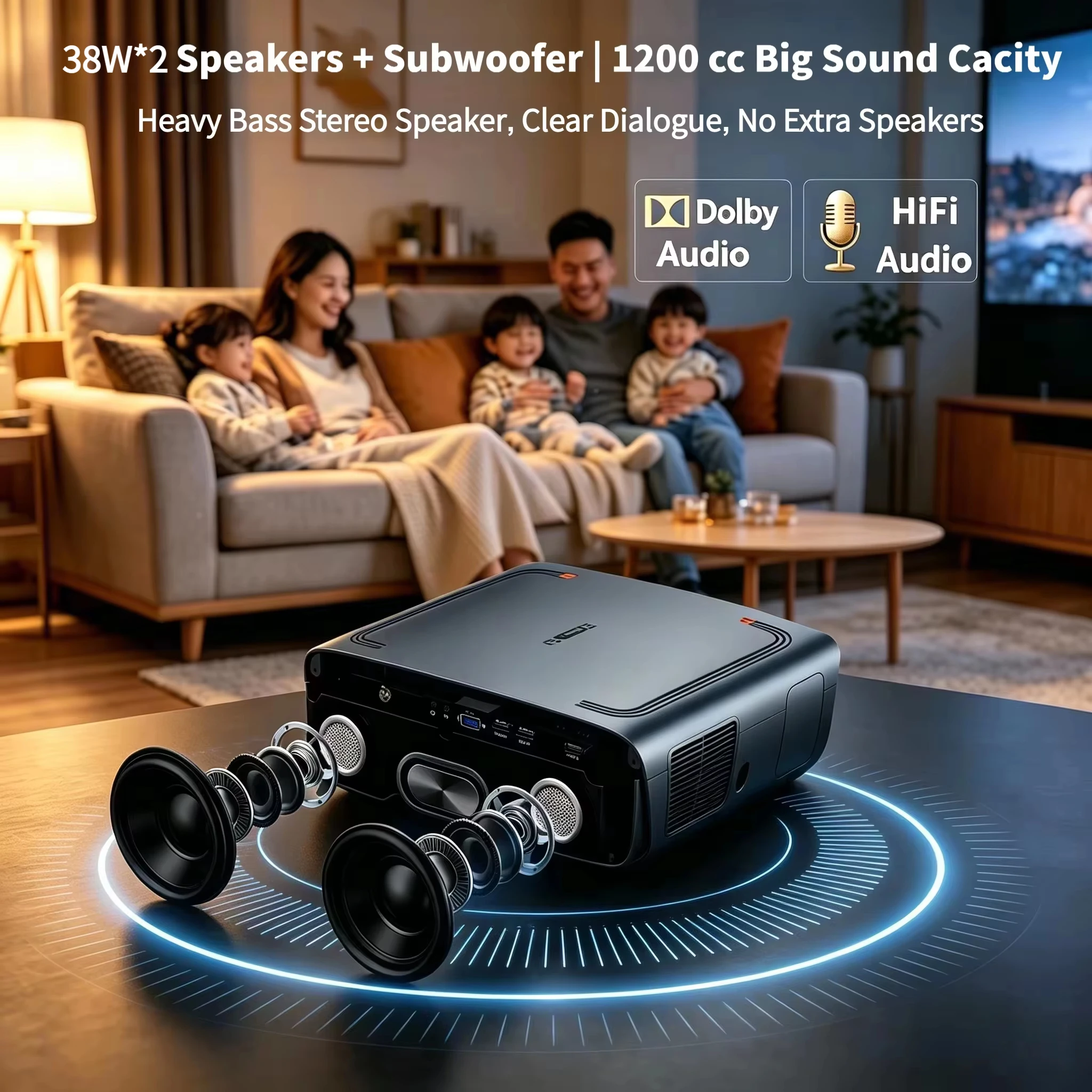 S7 4200ANSI Native 1080P 4K UH - Home Cinema With Wireless Rear Speakers recension och pris