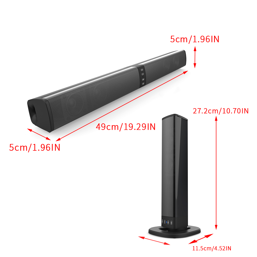 Powerful Soundbar Sound Radio  - Home Cinema With Wireless Rear Speakers recension och pris
