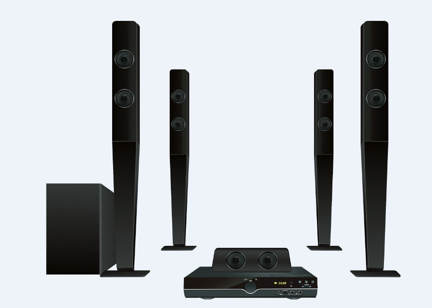 2025 Newest 5.1ch Speakers Hom - Home Cinema With Wireless Rear Speakers recension och pris
