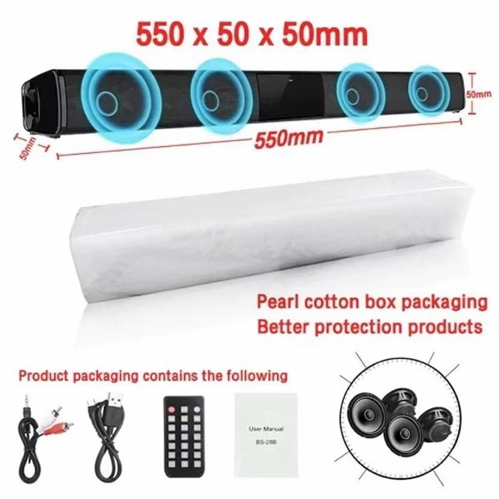 40W Bluetooth Speaker Column H - Home Cinema With Wireless Rear Speakers recension och pris
