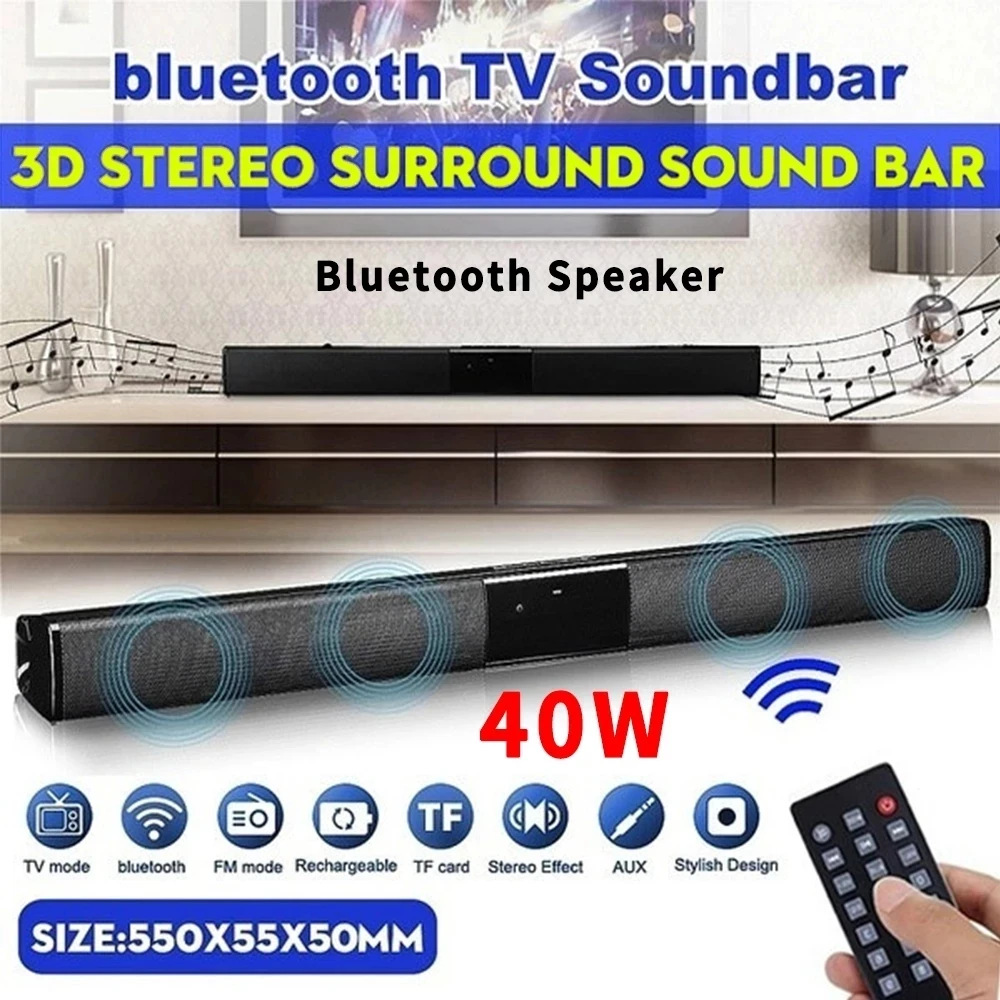 40W Bluetooth Speaker Column H - Home Cinema With Wireless Rear Speakers recension och pris