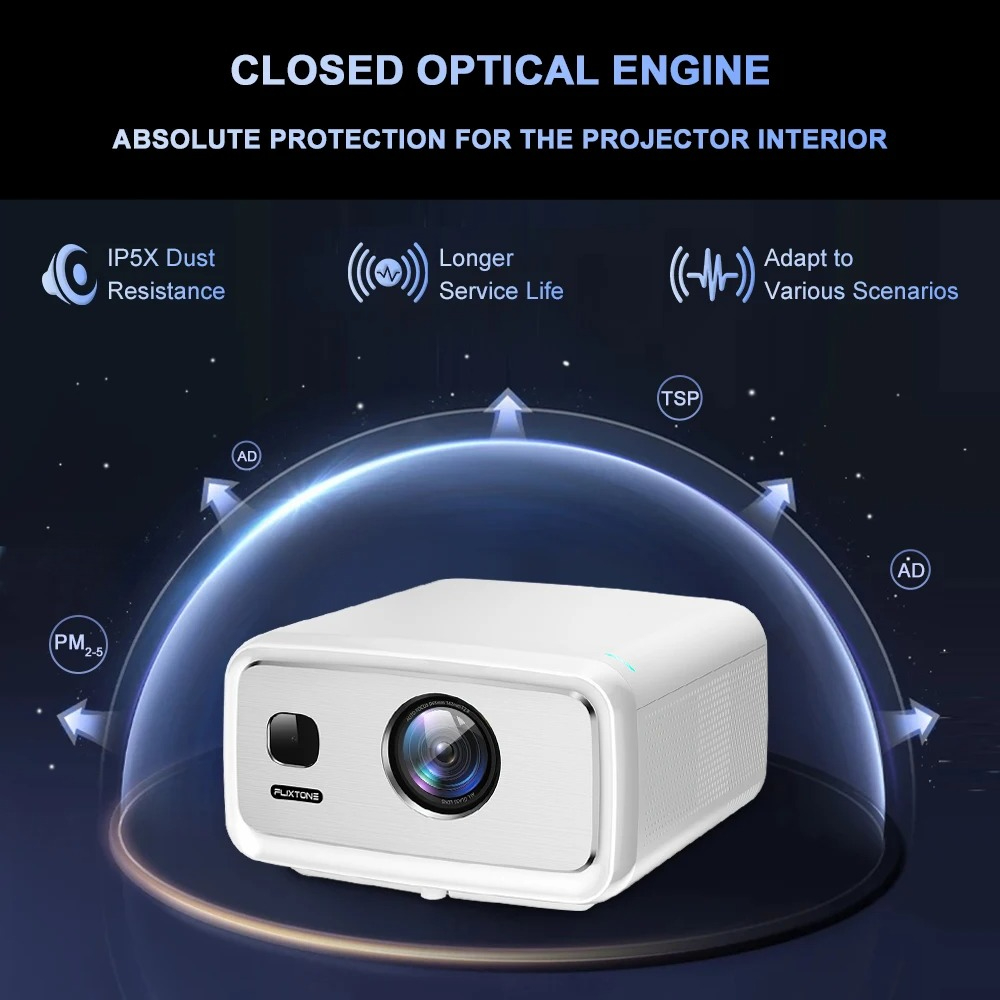 FlixTone D10S 4000 ANSI Full H - Home Cinema Outdoor recension och pris