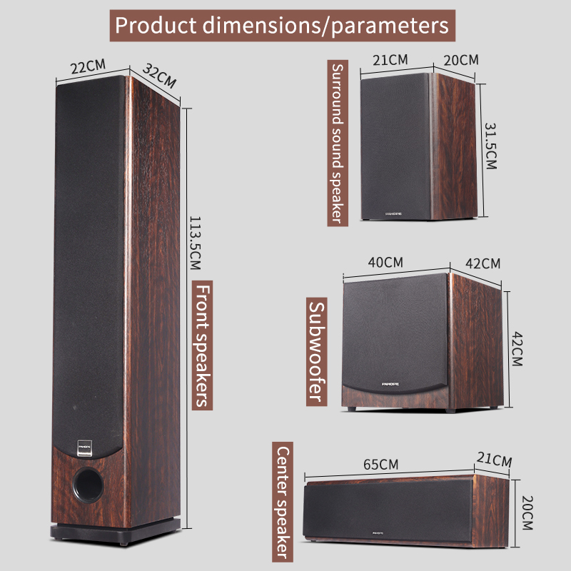 7.1  Floor-standing Home Theat - Home Cinema With Wireless Rear Speakers recension och pris