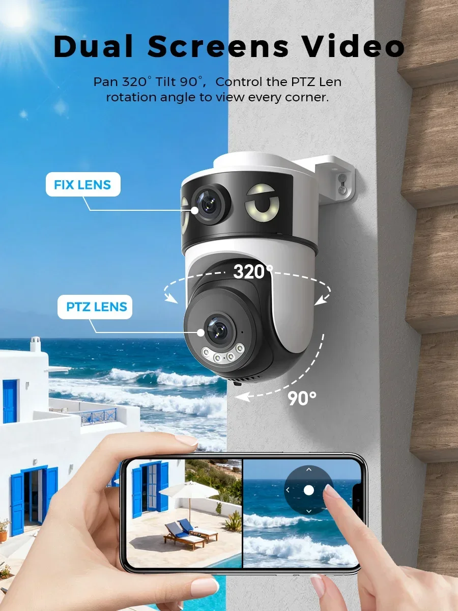 10MP 5K Dual Lens Dual Screens - Home Cinema Outdoor recension och pris