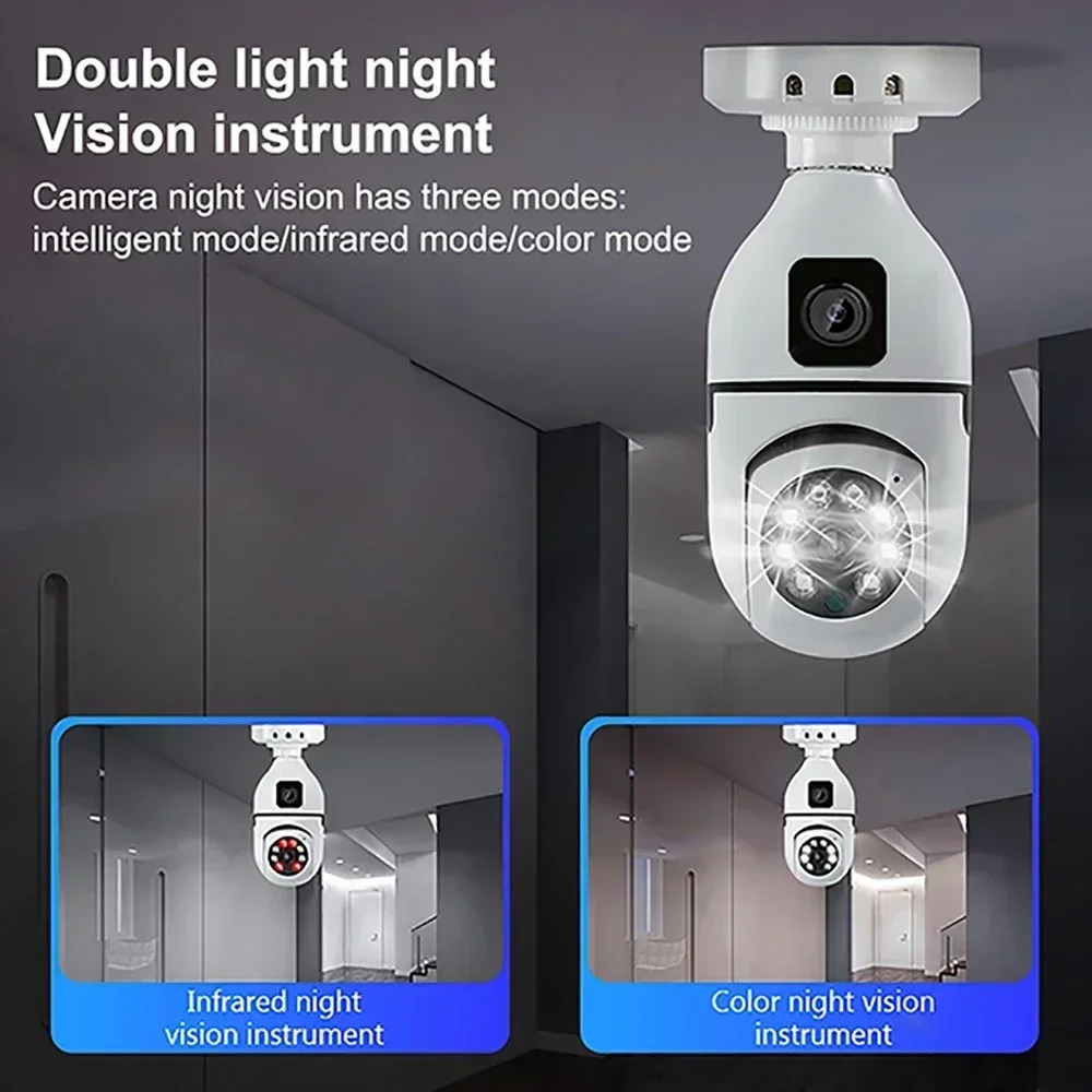 WiFi IP Camera E27 Bulb Cam 8M - Home Cinema Outdoor recension och pris