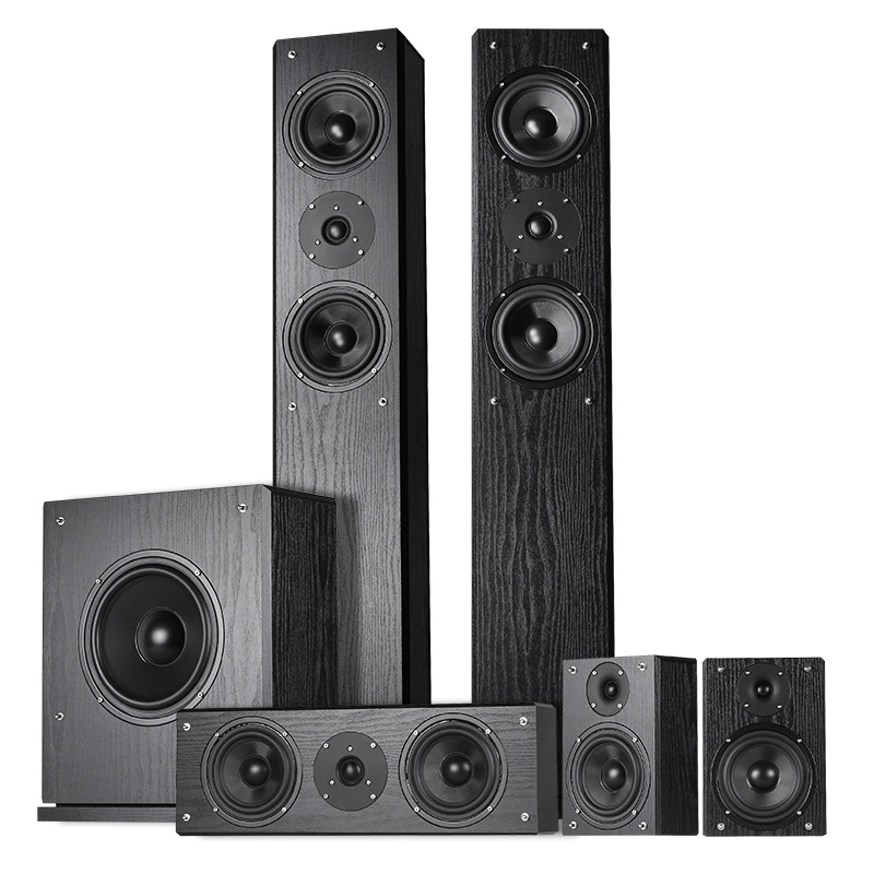 New Product 5.1ch Wooden Home  - Home Cinema With Wireless Rear Speakers recension och pris