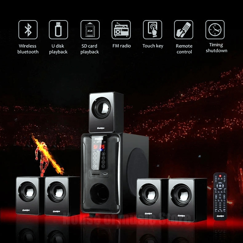 5.1 Floor-Standing Multimedia  - Home Cinema With Wireless Rear Speakers recension och pris