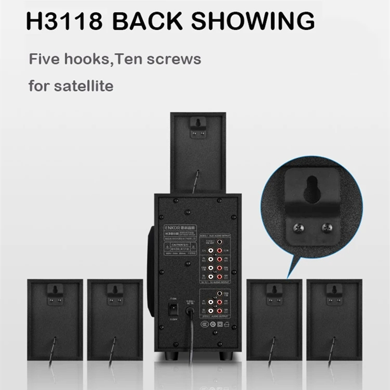5.1 Floor-Standing Multimedia  - Home Cinema With Wireless Rear Speakers recension och pris