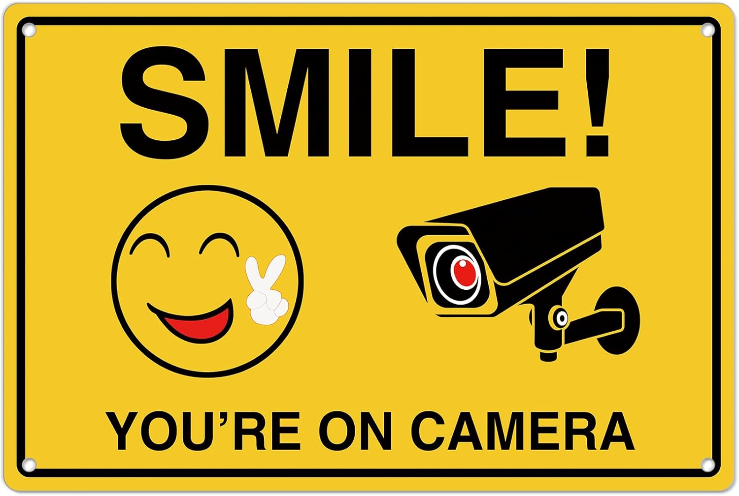 Smile Youre On Camera Signs ;  - Home Cinema Outdoor recension och pris