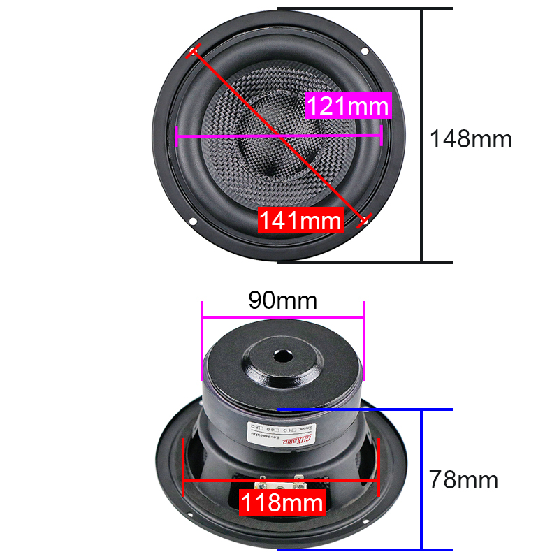 GHXAMP 5.25 inch 148mm Fibergl - Home Cinema Gadgets recension och pris