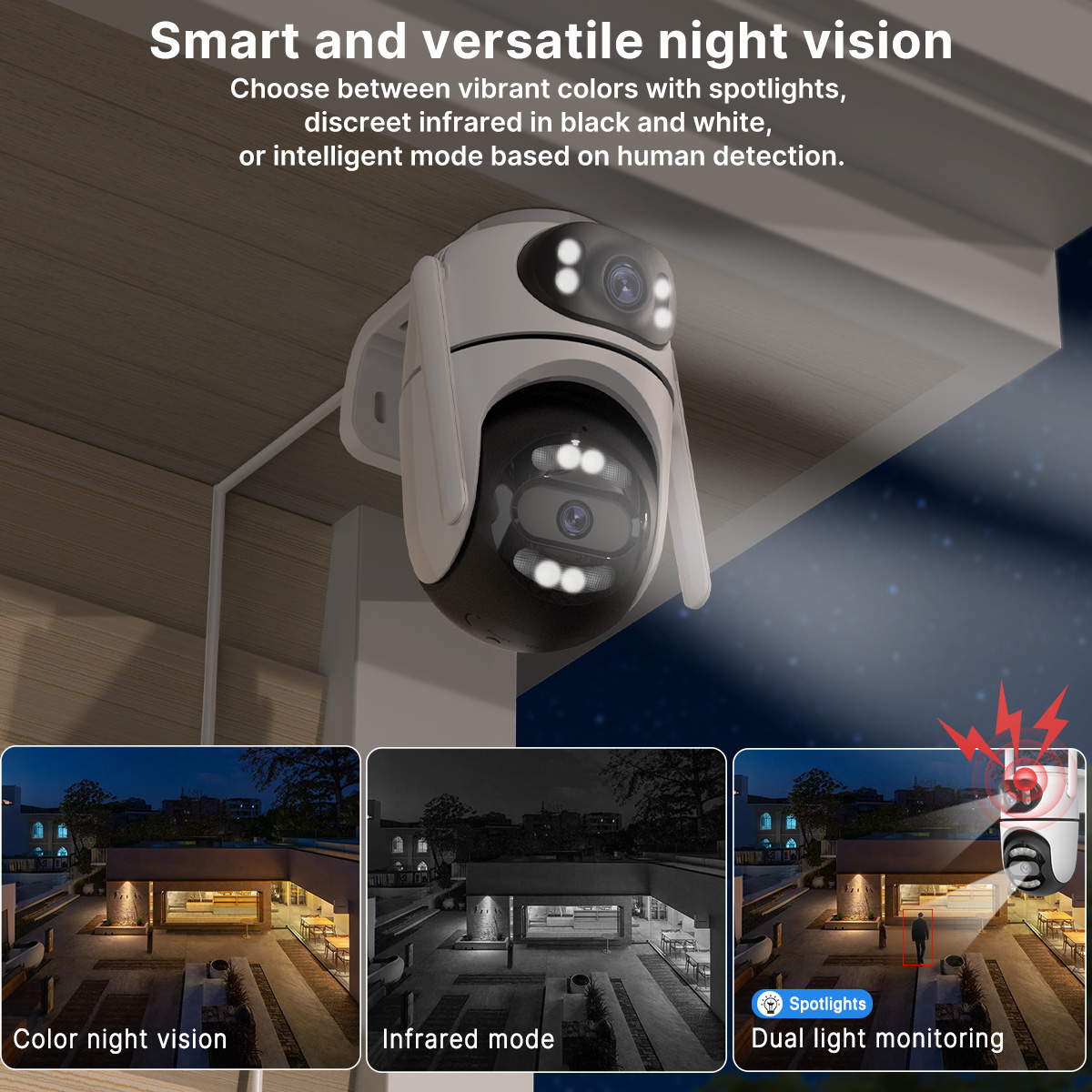 8MP 4K HD Wifi PTZ Camera iCse - Home Cinema Outdoor recension och pris