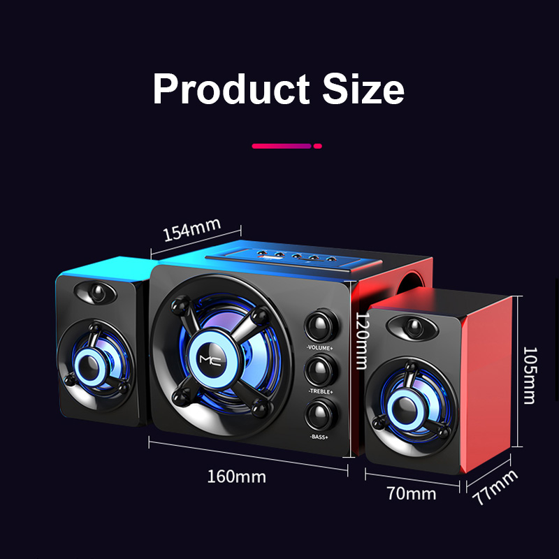 HIFI 3D Stereo Alto-falantes C - Home Cinema With Wireless Rear Speakers recension och pris