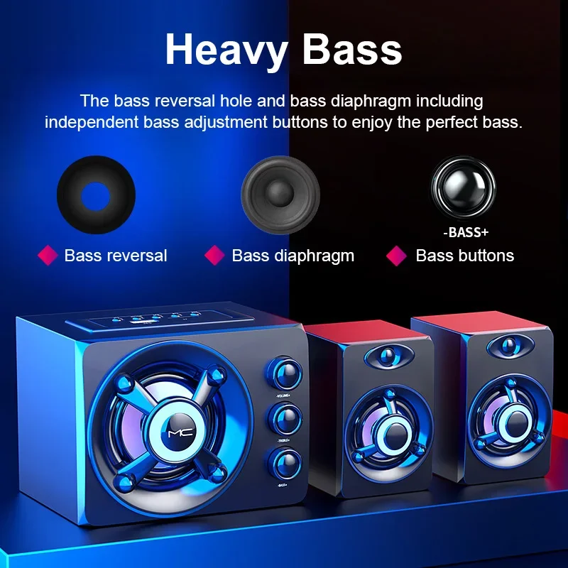 HIFI 3D Stereo Speakers Colorf - Home Cinema With Wireless Rear Speakers recension och pris