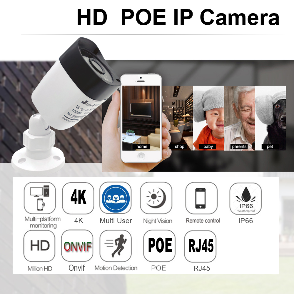 Poe Camera 8MP 4K Outdoor Wate - Home Cinema Outdoor recension och pris